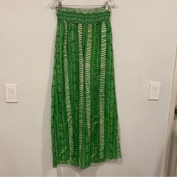 Juan De Dios San Cipriano Silk Pants Green Size Small - Picture 2 of 11